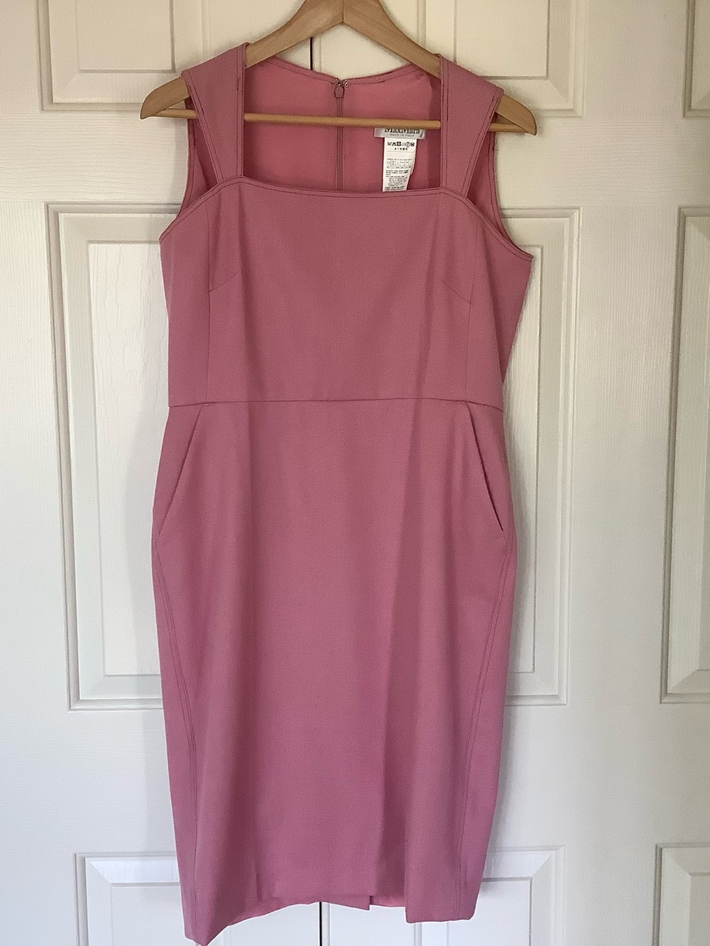 Max Mara Pink Wool Sleeveless Dress
